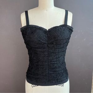Dolce & Gabbana Black Lace Corset